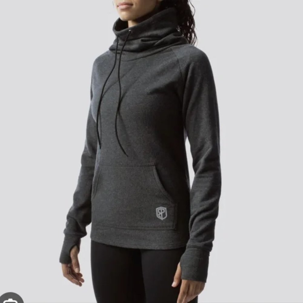 Born Primitive Dark Gray Funnel Neck Hoodie